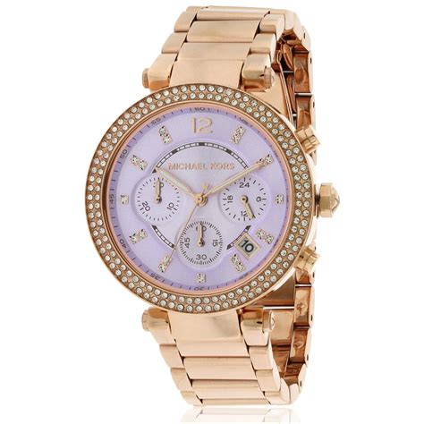 michael kors women's parker rose gold tone watch mk5491|Michael Kors parker rose gold.